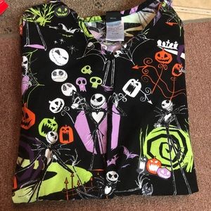 The Nightmare Before Christmas scrub top